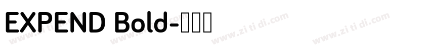 EXPEND Bold字体转换